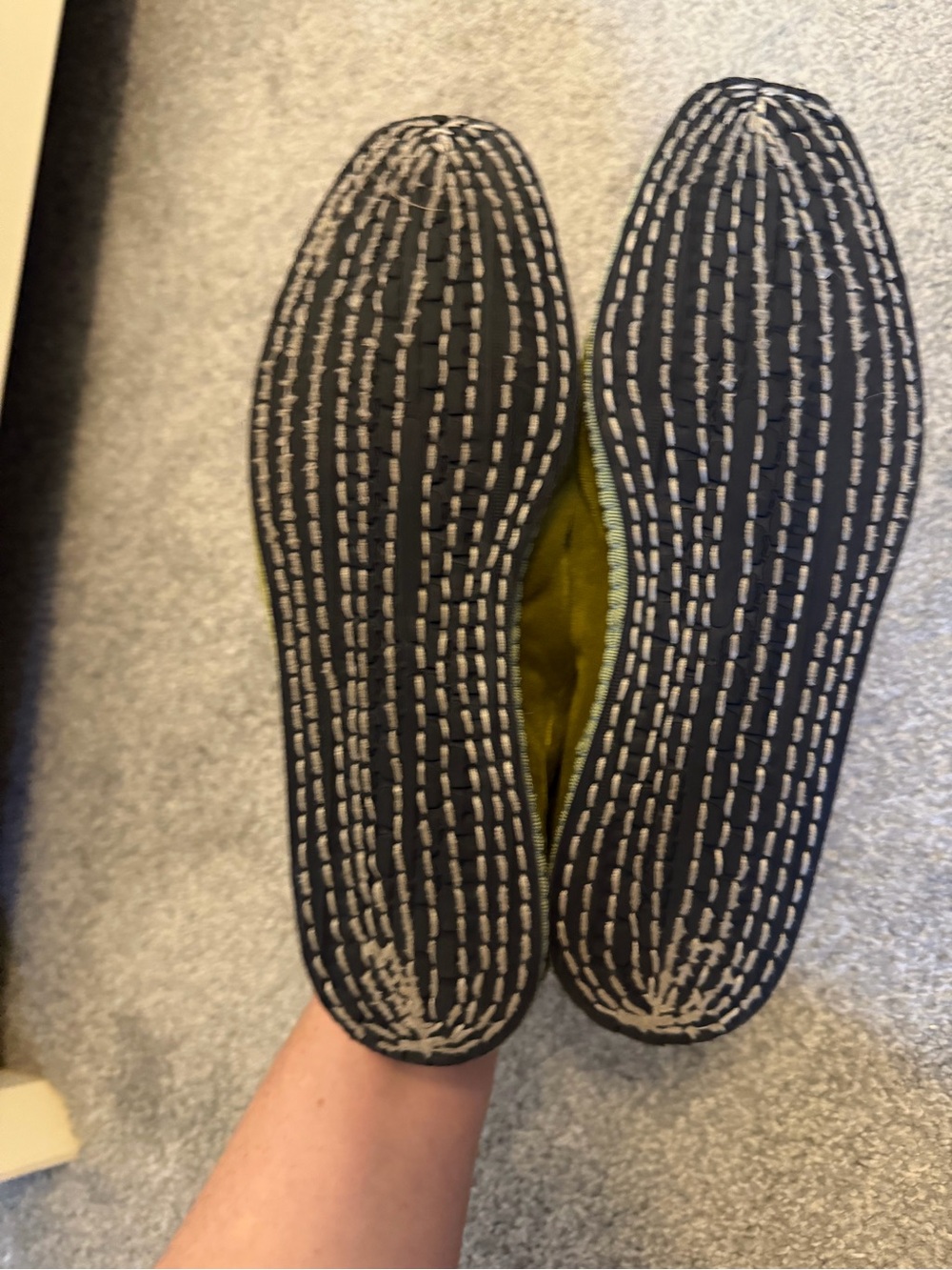 Lily Sisto x Viani Milano Collab Olive Green Velvet Mary Jane Flats - Picture 3 of 4